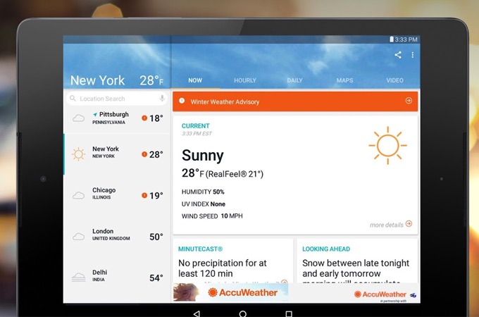 AccuWeather for iOS by AccuWeather