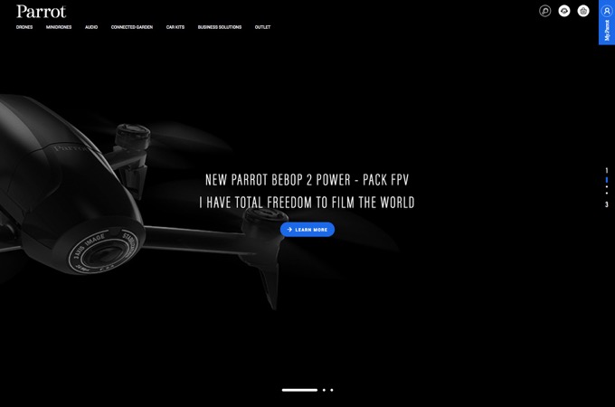 Parrot Store: Life. Elevated. Your connected experiences. by Emakina