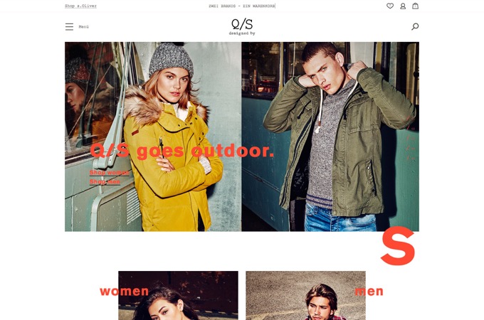 Q/S designed by onlineshop by superReal (part of Dept)