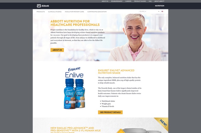 Abbott’s Nutrition Business Websites by Abbott