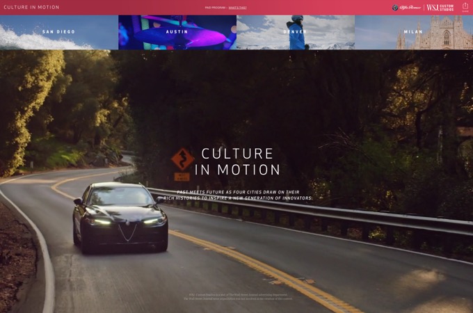 Alfa Romeo - Cultures in Motion by FORTUNE Brand Studio