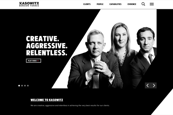 Kasowitz – a digital experience at the sharp end of the law by Living Group