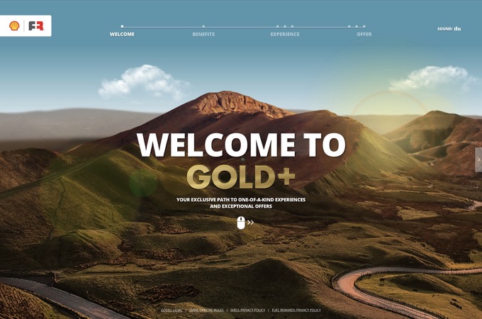 Shell Gold+ Status Exclusive Microsite (Members Only) by Wunderman