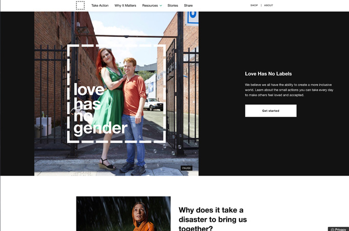 Ad Council: Love Has No Labels by Viget