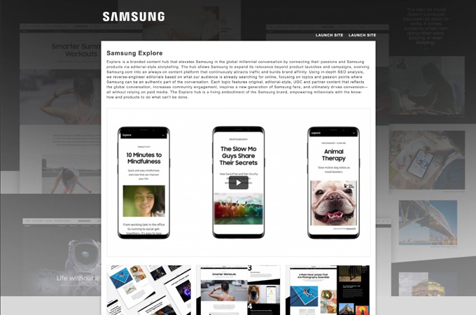 Samsung Explore by Publicis Sapient
