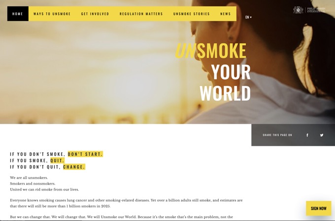 UnSmoke by Emakina