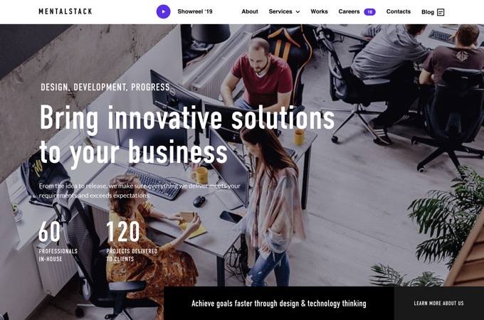 Mentalstack: Software Development Company Website by TechWings