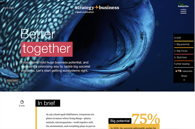 Better together by PwC's strategy+business