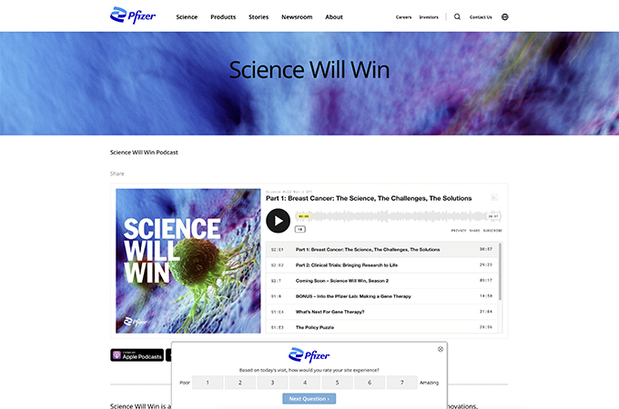 Pfizer’s Science Will Win Podcast – Season 2 by Real Chemistry