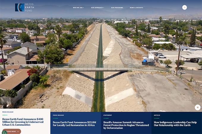 Bezos Earth Fund - Website Design by Viget