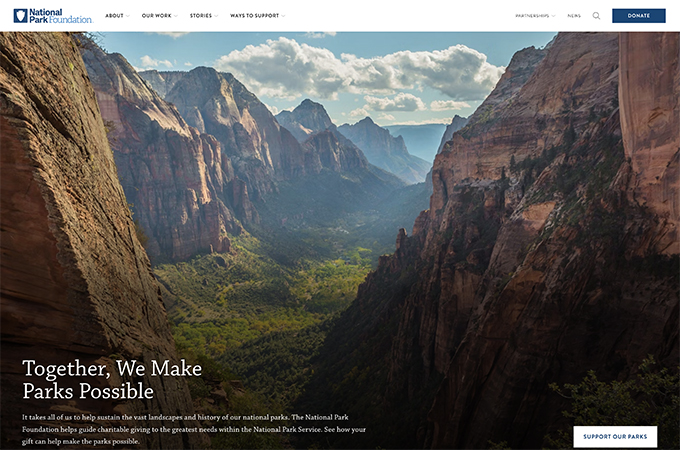 National Park Foundation - Website Redesign by Viget