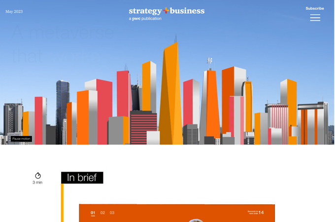 A metaverse that works by PwC's strategy+business