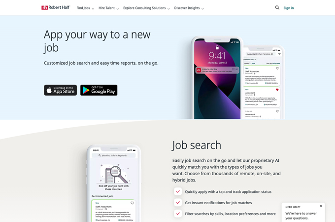 Robert Half Mobile App by Robert Half