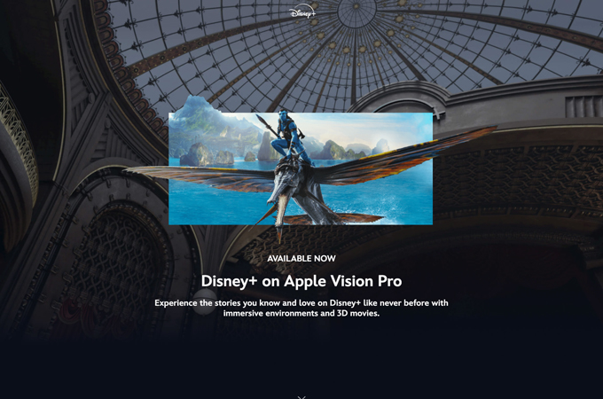 Disney+ on Apple Vision Pro by The Walt Disney Studios