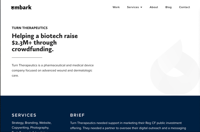 Helping a Biotech Raise $2.3M+ Through Crowdfunding by Embark