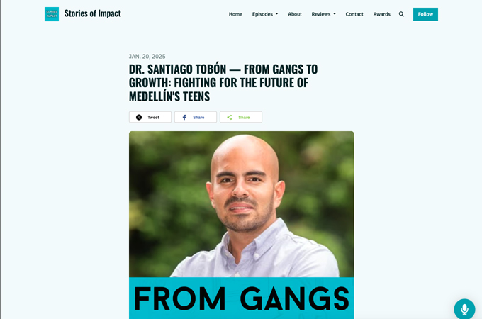 Stories of Impact: From Gangs to Growth Fighting for the Future of Medellín's Teens by Talkbox