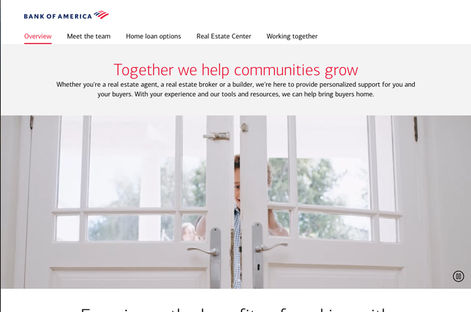 Home Loans Builder Divison Microsite by Bank of America - Enterprise Creative Solutions
