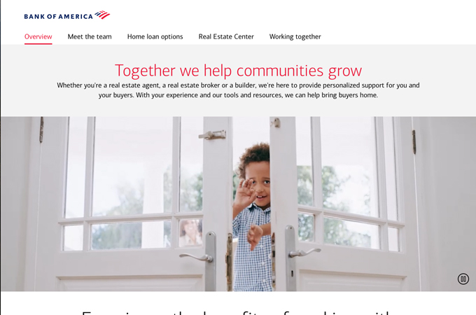 Home Loans Realtor Microsite by Bank of America - Enterprise Creative Solutions
