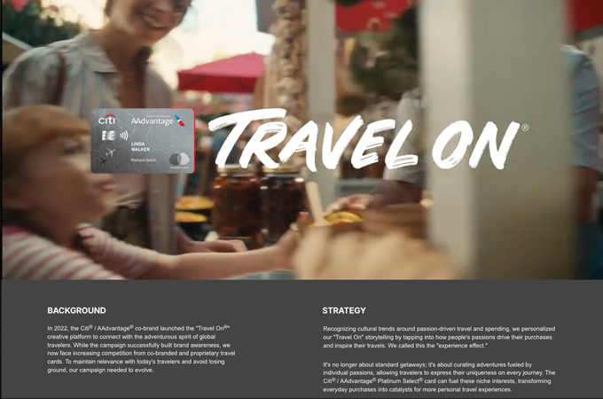 Integrated Travel On® Year 2 (Platinum Select®  card) by Havas Chicago
