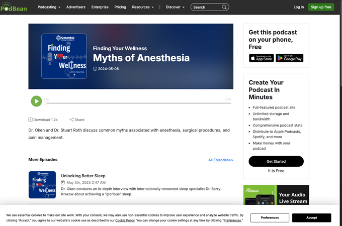 Finding Your Wellness- Myths of Anesthesia by Dragon Podcasts, Howard Community College