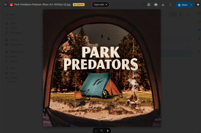 Park Predators Weekly Branding by Audiochuck