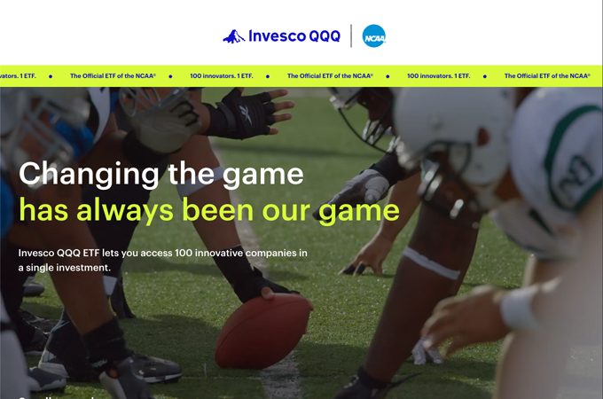 Invesco QQQ: March Madness Digital Experience by Invesco