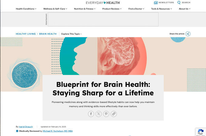 Blueprint for Brain Health: Staying Sharp for a Lifetime by Everyday Health Group - Consumer