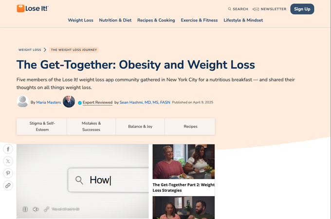 The Get-Together: Obesity and Weight Loss by Everyday Health Group - Consumer