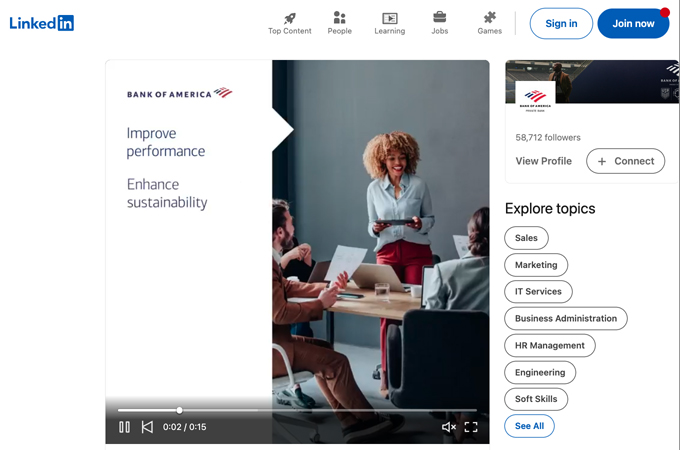 The Power of a Diverse and Inclusive Leadership Team Social Post by Bank of America - Enterprise Creative Solutions