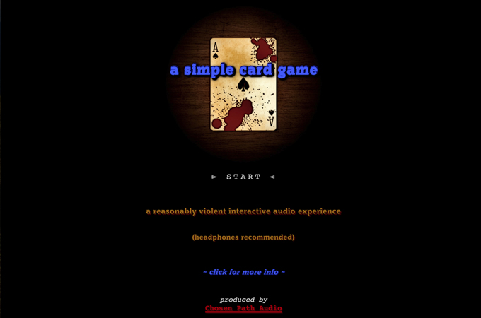 A Simple Card Game by Chosen Path Audio