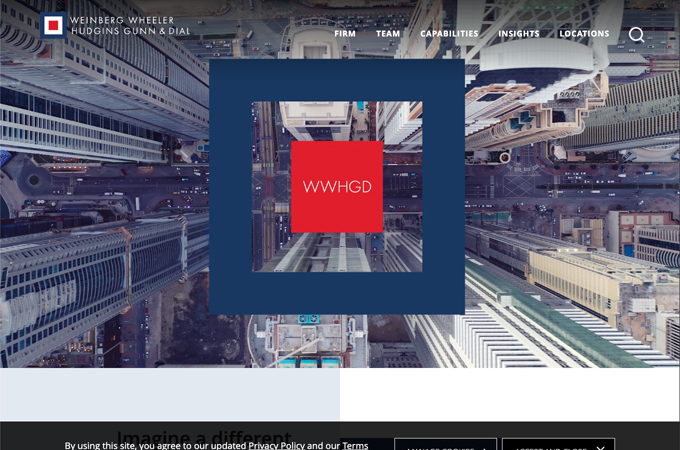 Weinberg Wheeler Website by Firmseek