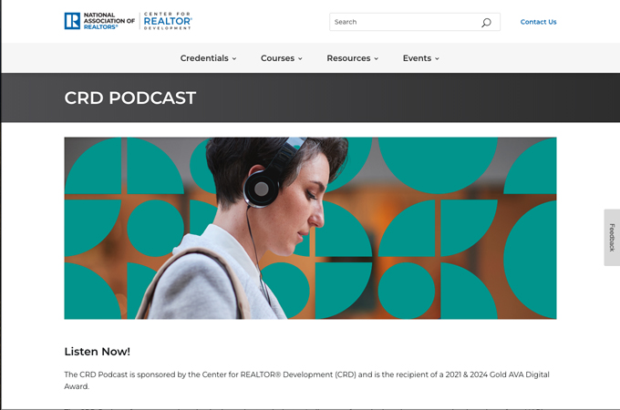 CRD Podcast, sponsored by the Center for REALTOR® Development (CRD) by Center for REALTOR® Development (CRD)