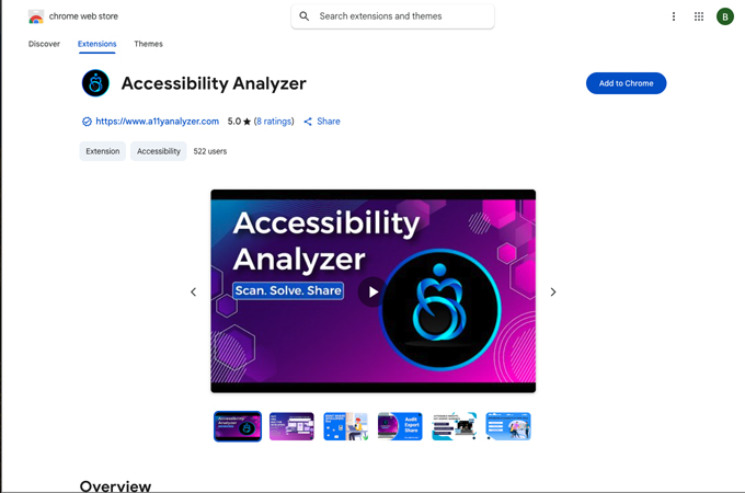 Accessibility Analyzer - Google Chrome Extension by Accessibility Analyzer