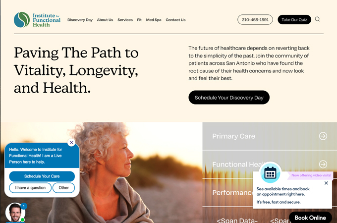 Institute For Functional Health Website by Tribu Creative