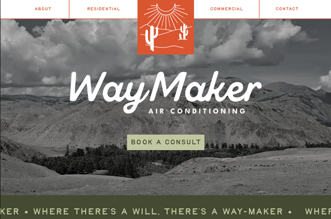 WayMaker Air Conditioning Website by Tribu Creative