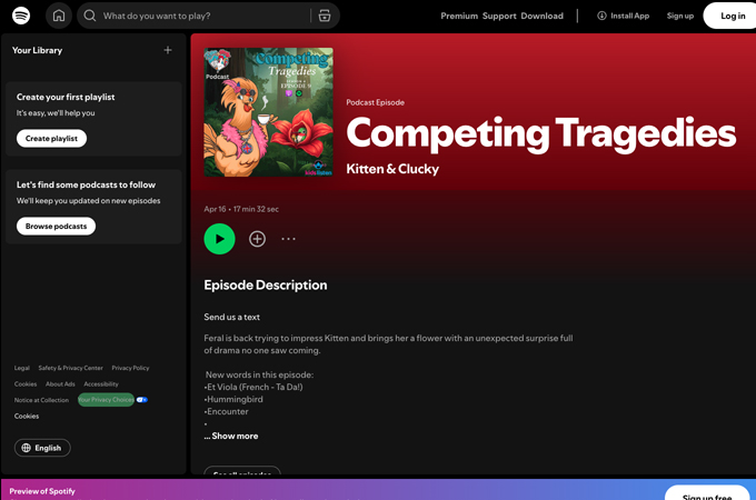 Competing Tragedies by Kitten & Clucky Podcast