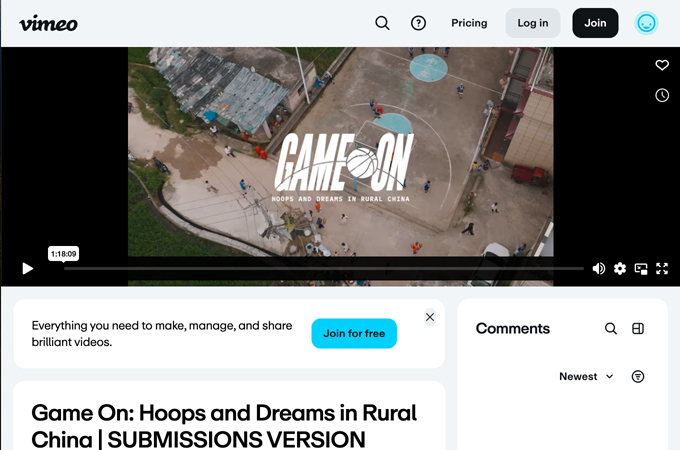 Game On: Hoops and Dreams in Rural China by Blue Chalk Media
