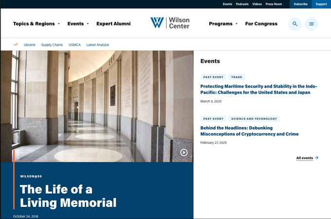 Wilson Center by Interactive Strategies