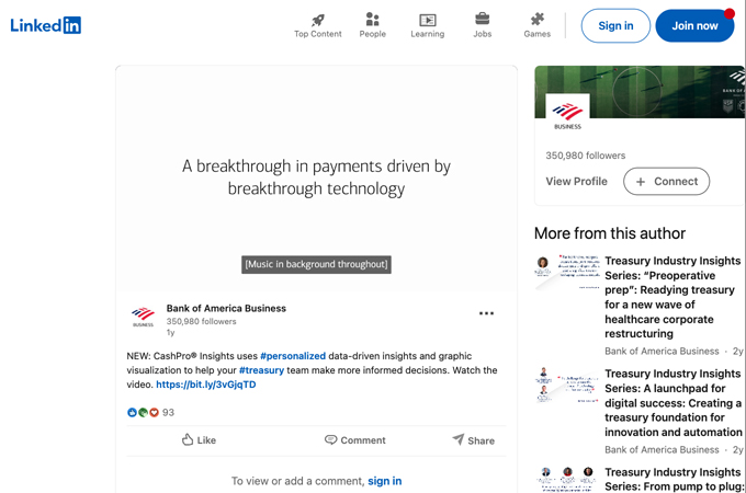 CashPro Insights to make better treasury decisions by Bank of America - Enterprise Creative Solutions