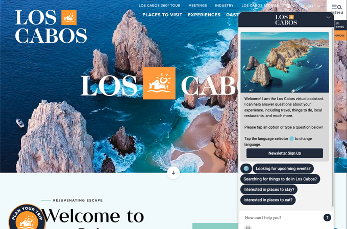 Visit Los Cabos Website by Granicus Destinations