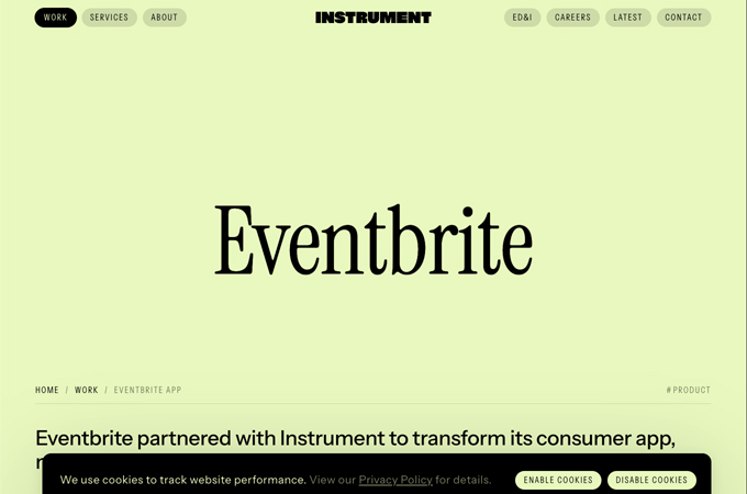 Eventbrite's New App: Discover Events, Reimagined by Instrument