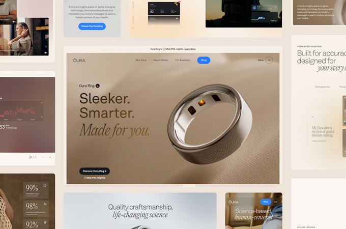 Reimagining Oura Ring's E-Commerce Experience by Instrument