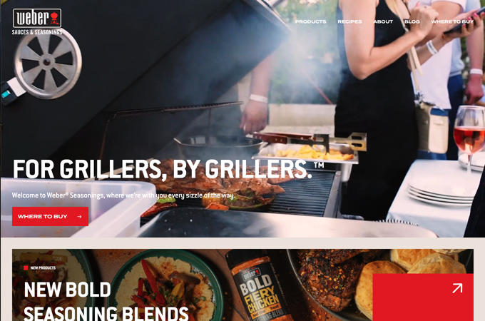 Weber Seasonings Website by Digital Yalo