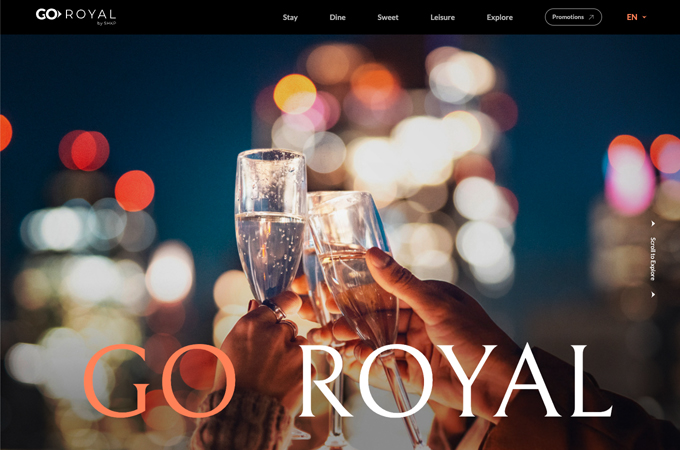 Go Royal eBrochure Website by Hypthon Limited
