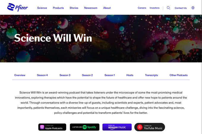 Pfizer's Science Will Win Podcast – Season 4 by Pfizer
