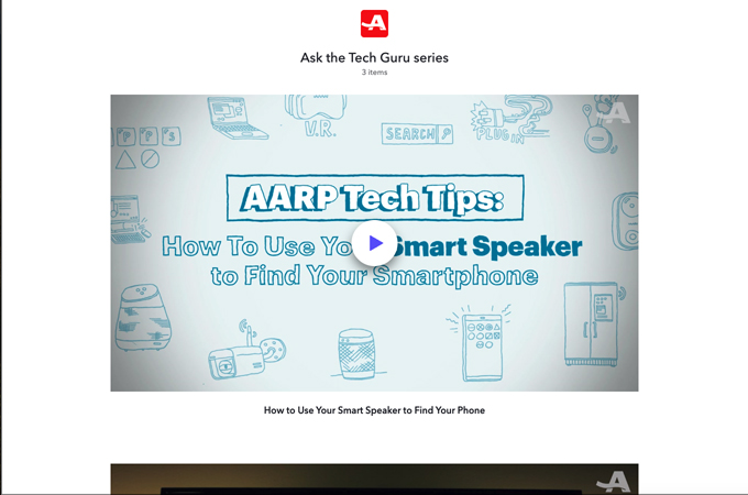 Ask The Tech Guru Series by AARP