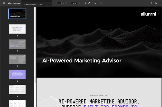 allumni: AI-Powered Marketing Advisor by MBLM