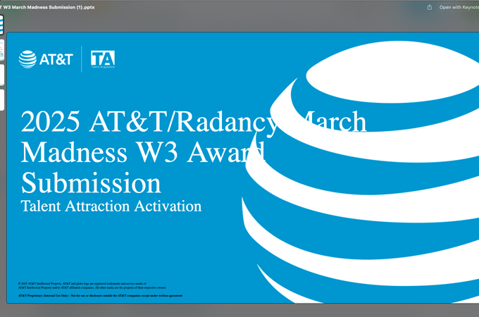AT&T March Madness Posting by Radancy