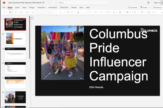 '24 Columbus Pride Influencer FAM by Experience Columbus