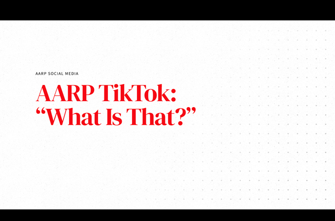 AARP TikTok: "What Is That?" Series by AARP